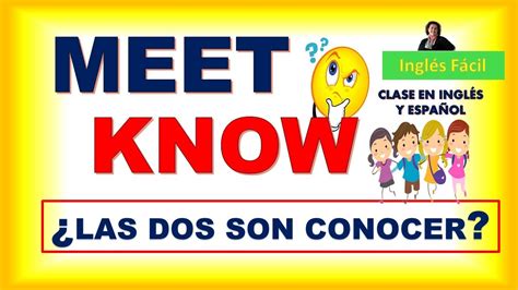 conocer en inglés|Conocer 